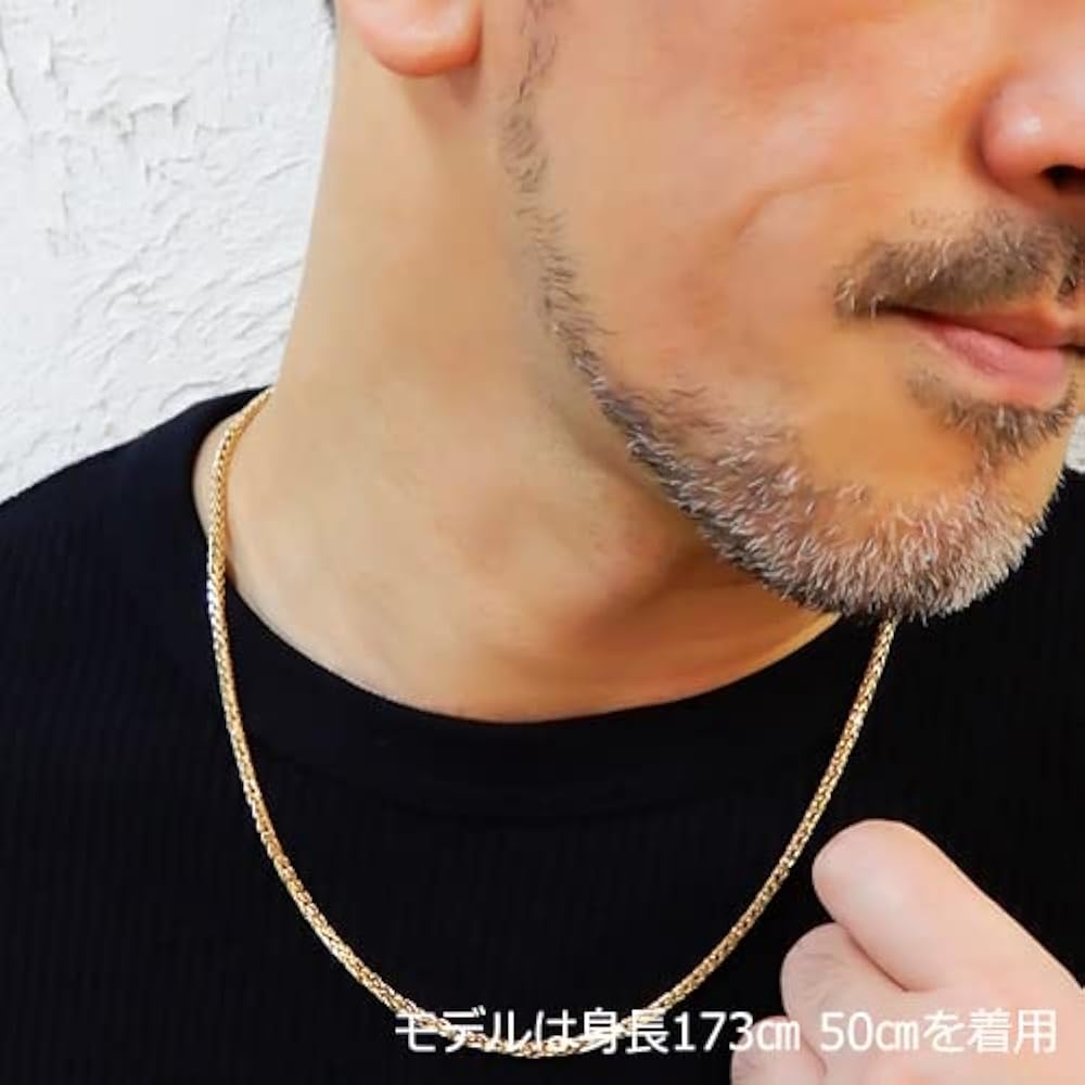 3ｍｍ50ｃｍ　スパイクトリプルネックレス　　ステンレス　立体二重構造 3mm50cm スパイクトリプルネックレス ステンレス 立体二重